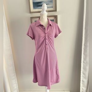 Prana Kinley knit active polo shirt dress size small